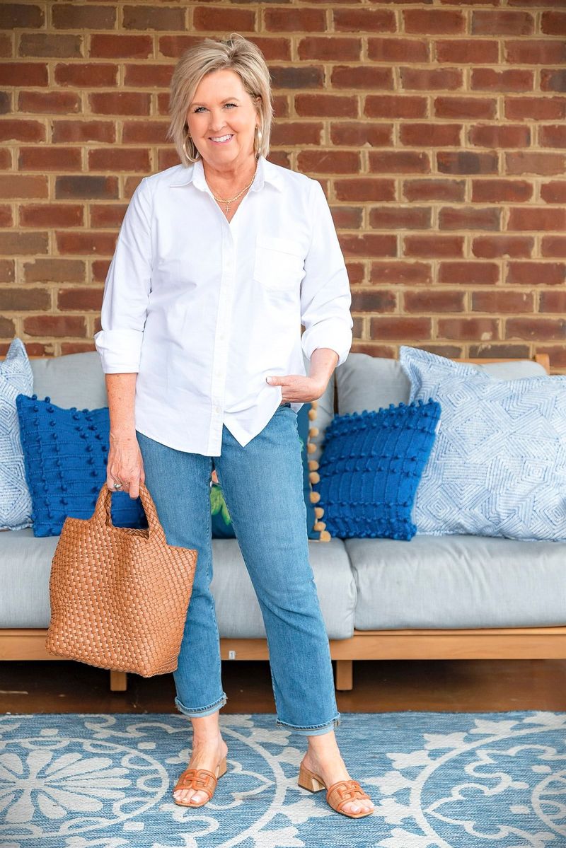 White Button-Down Shirt