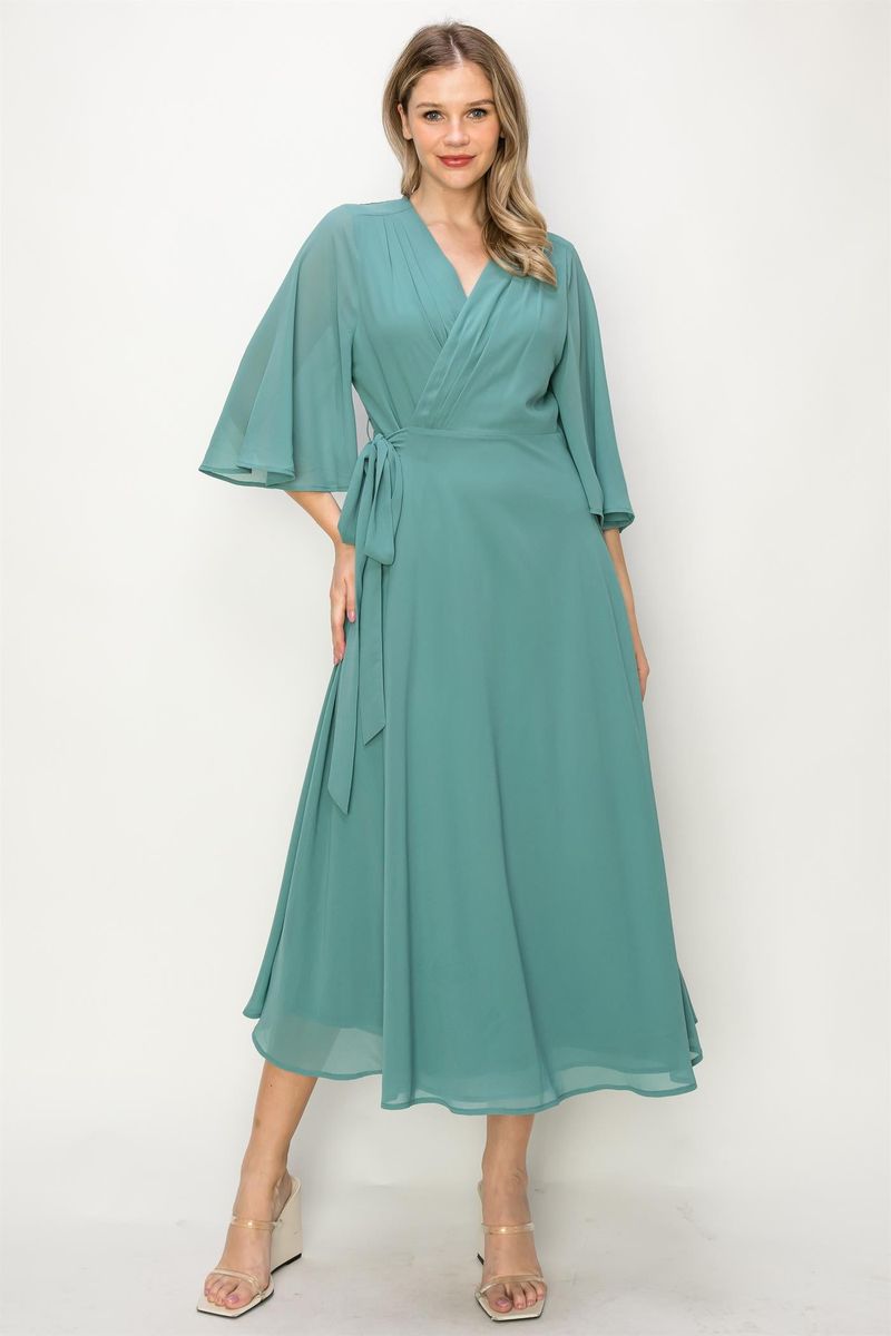 Elegant Wrap Dress