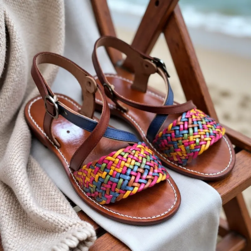 Woven Leather Sandals