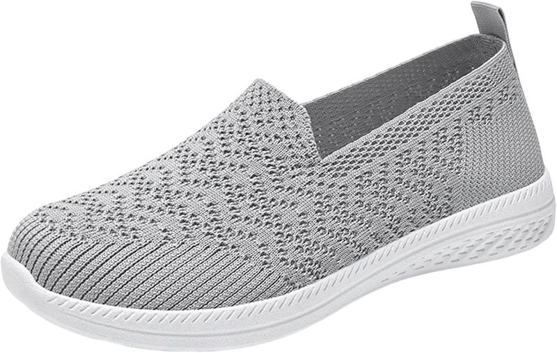 Minimalist Grey Slip-ons