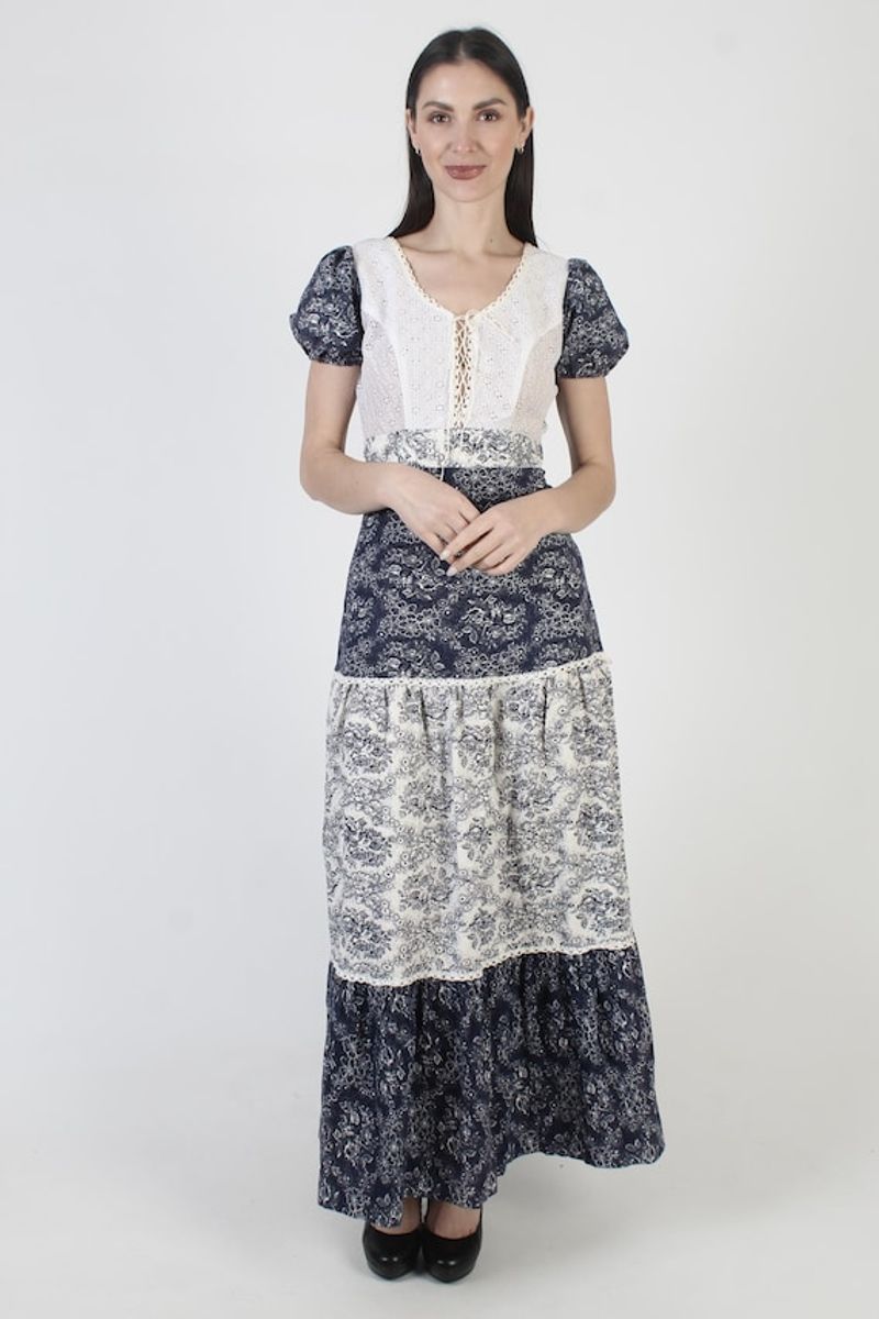 Toile Print Cottage Dress