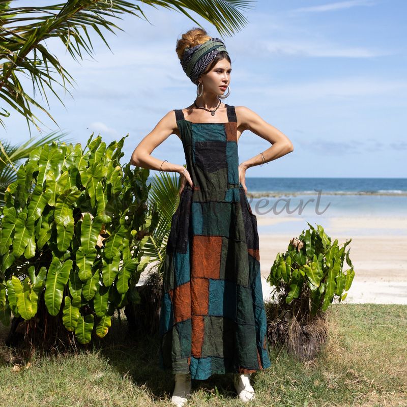 Playful Patchwork Pinafore