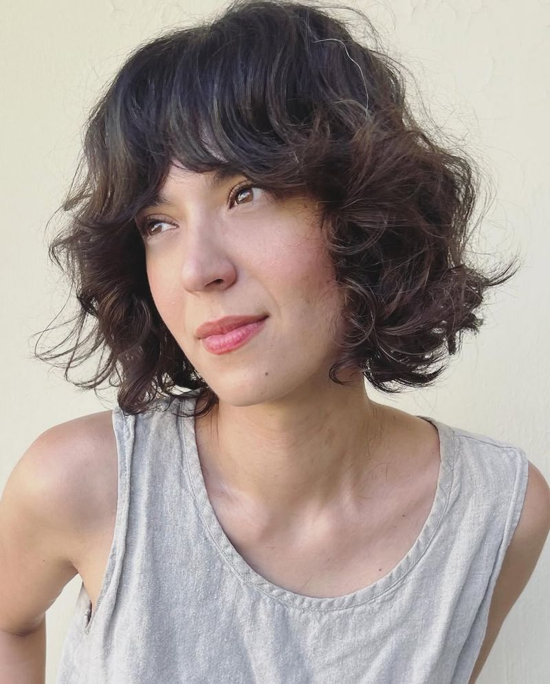 Chin-Length Curls