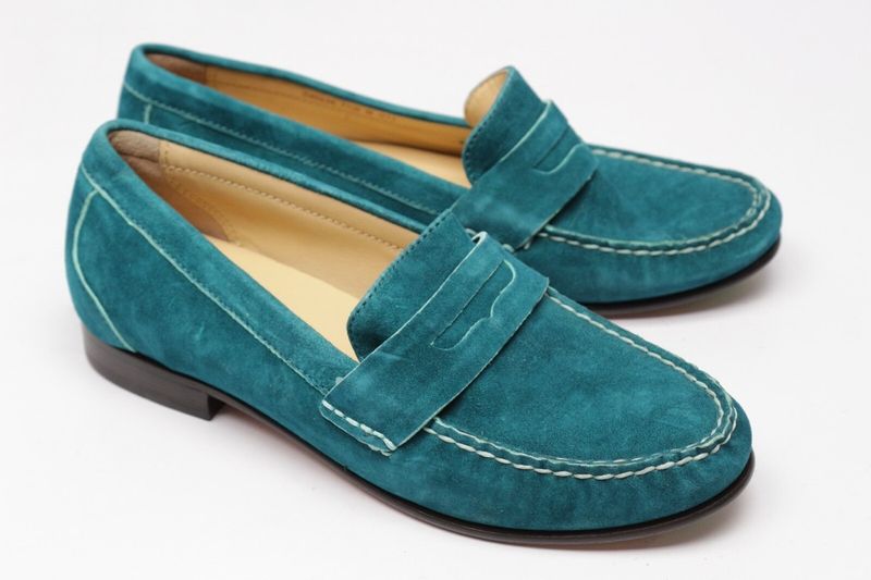 Teal Green Moccasins