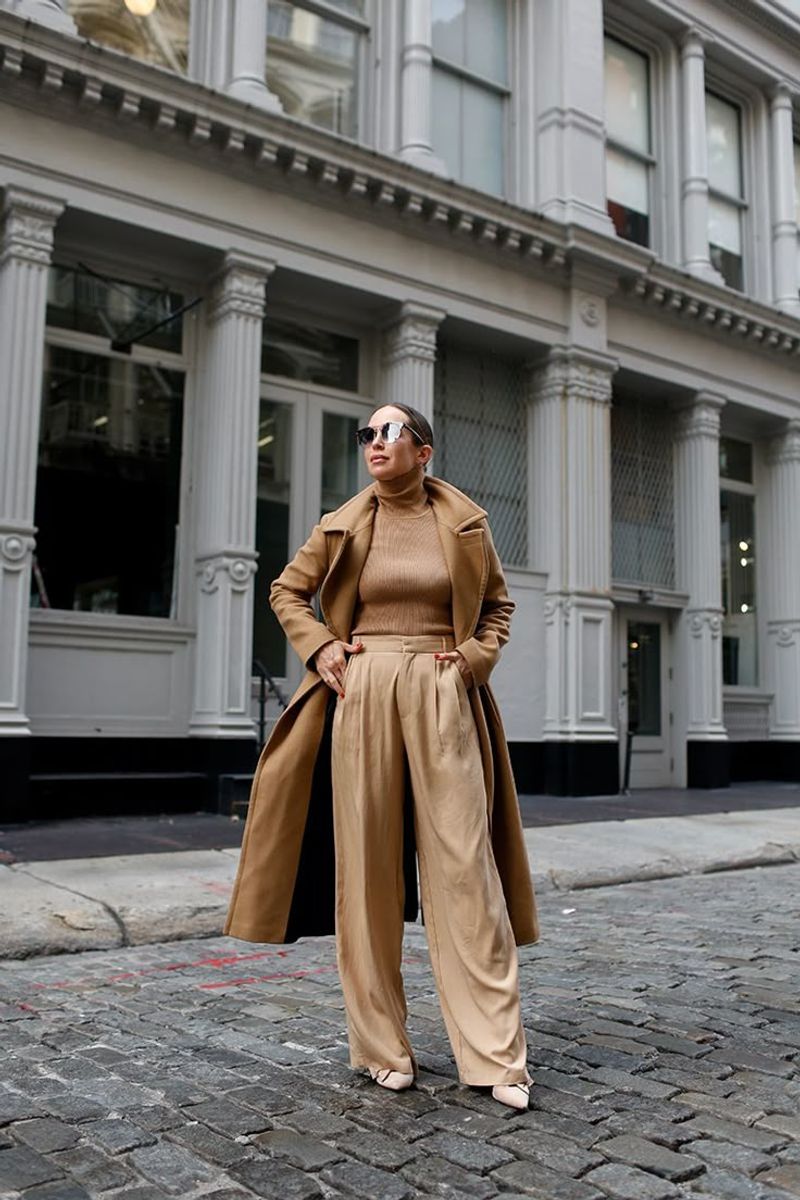 Tan Trench & Toffee Trousers