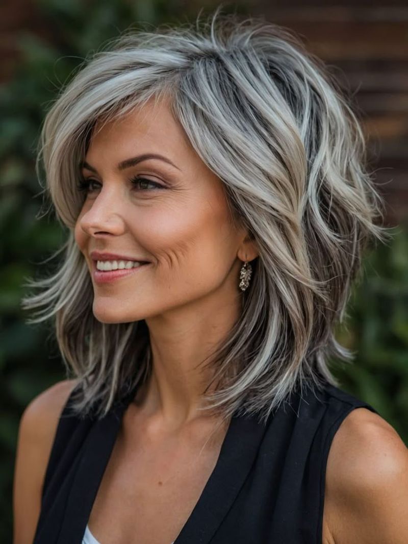 Layered Cut with Face-Framing Highlights