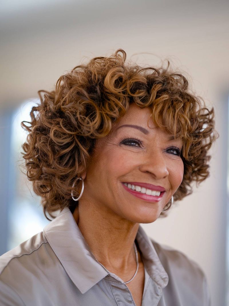 Soft Curly Crop with Height