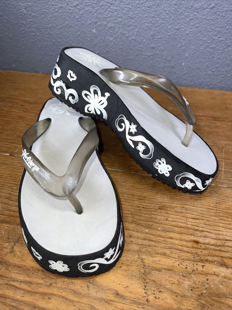 Dated Platform Flip-Flops