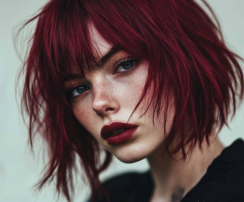 Bold Layered Bangs