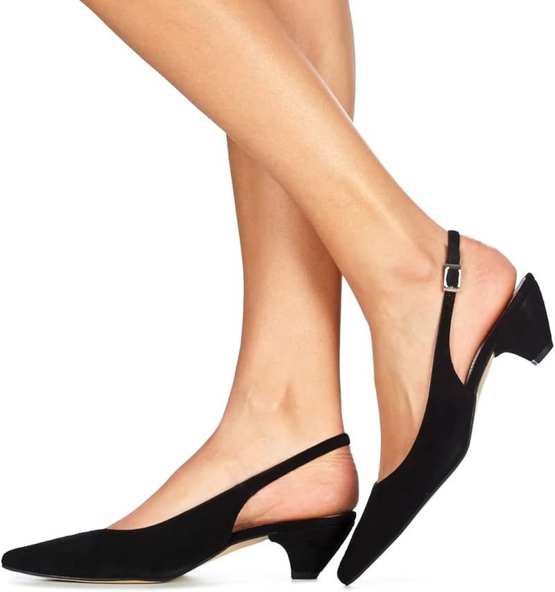 Slingback Kitten Heel Pumps