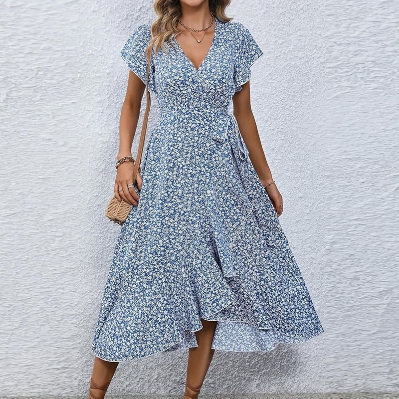 Garden Party Wrap Dress