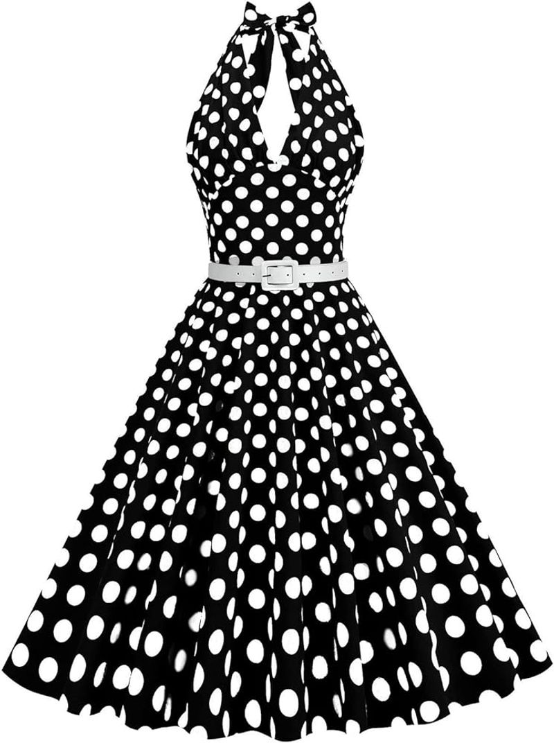 Vintage-Inspired Polka Dot Dress