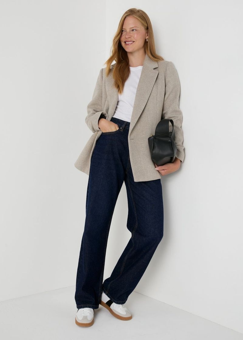 Dark Wash Straight-Leg Jeans
