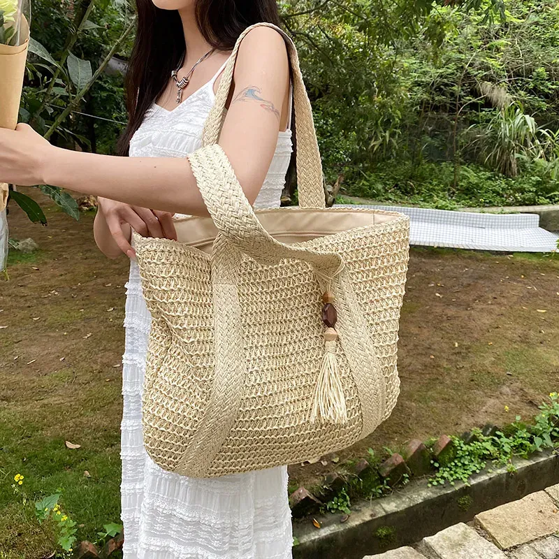 Straw Tote Bag