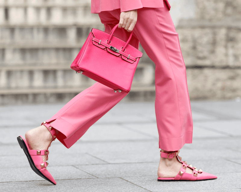 Pantsuit with Matching Belt and Shoes
