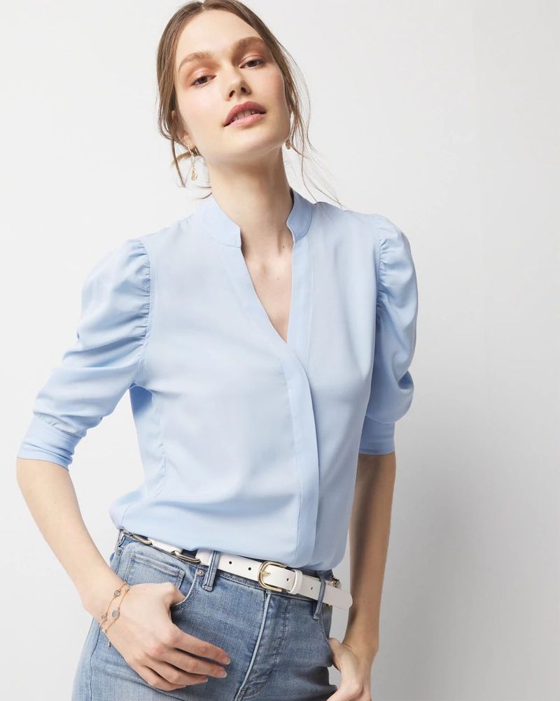 Ruched Sleeve Sophistication