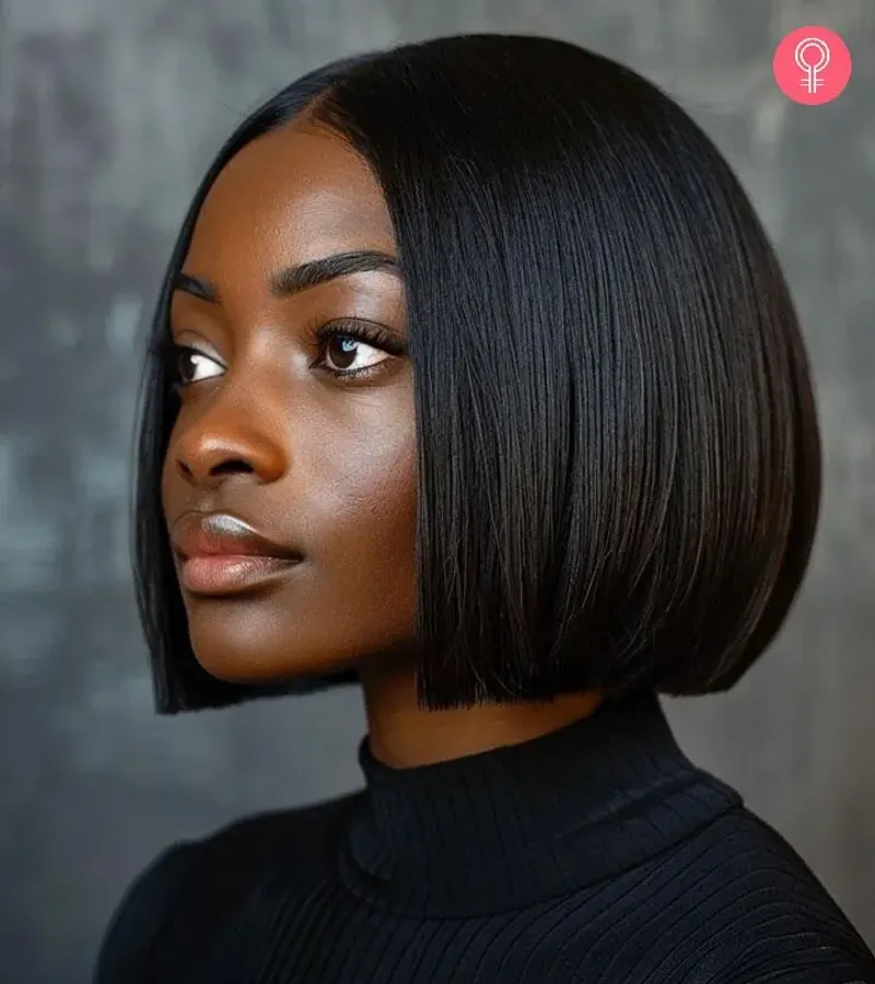 Relaxed Bob with Middle Part