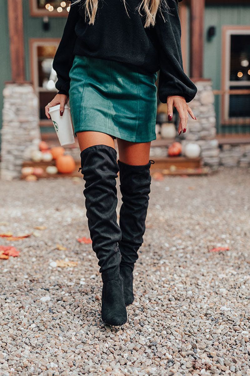 Thigh-High Suede Boots