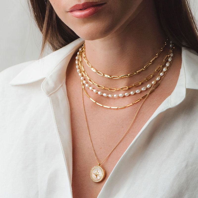 Layered Necklace Look
