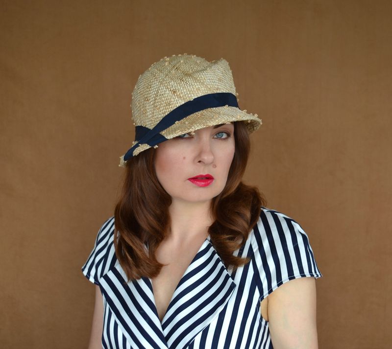 Minimalist Straw Cloche
