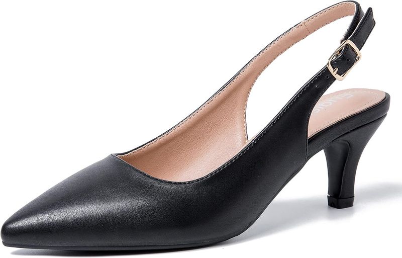 Slingback Kitten Heels