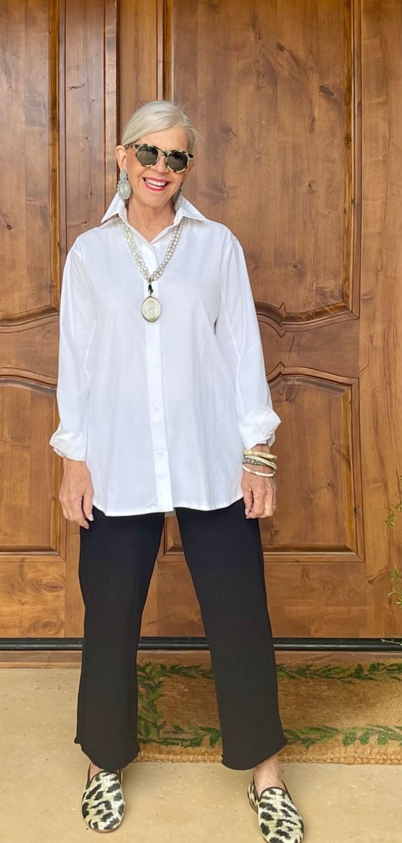 White Button-Down Shirt
