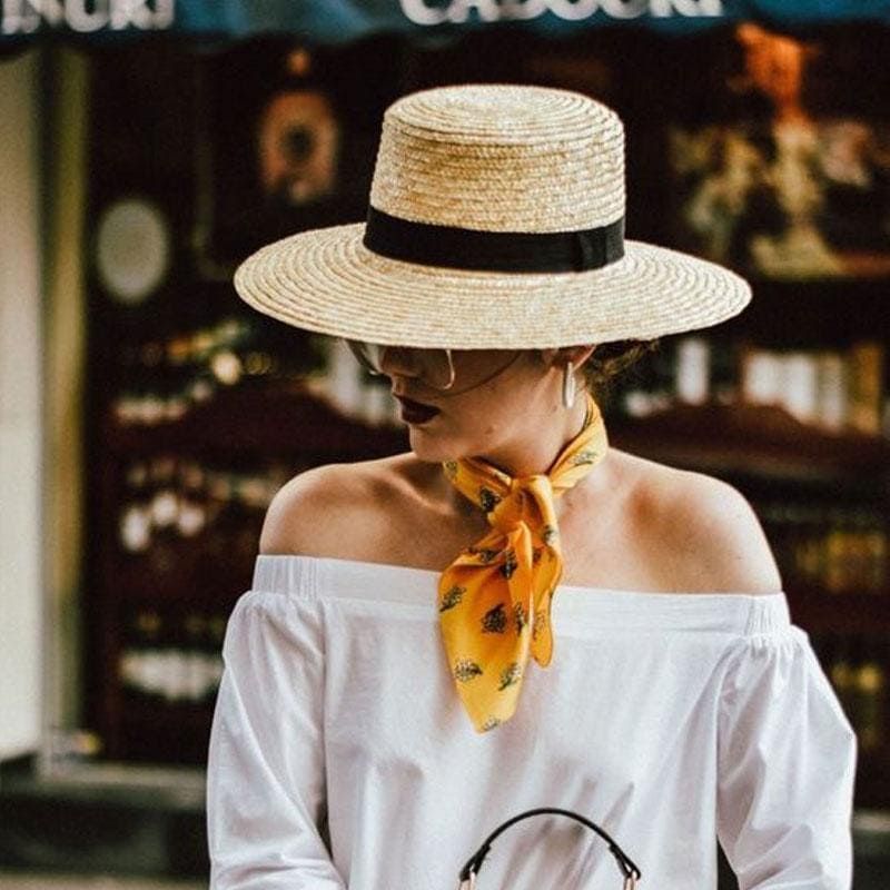 Paper Straw Boho Hat