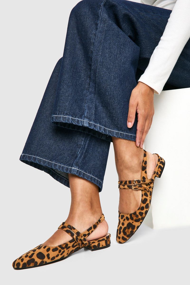 Crop Pants with Slingback Flats