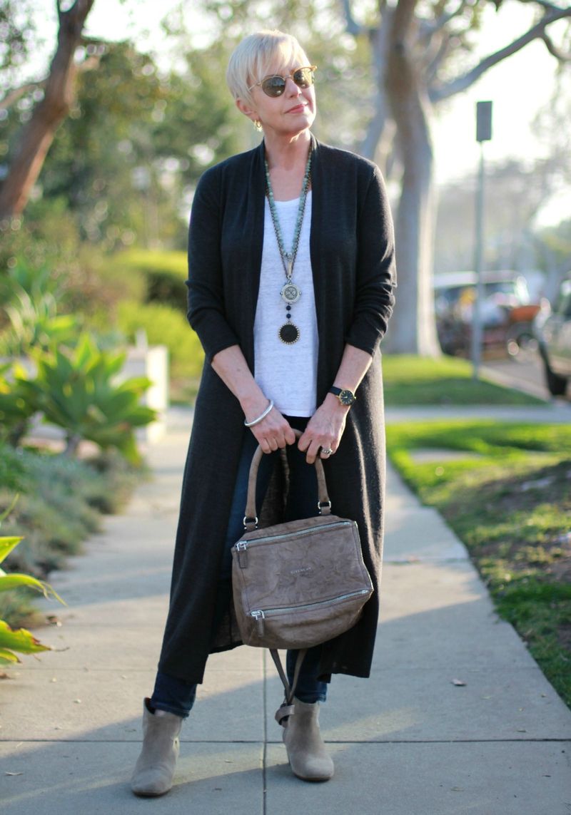 Layered Neutrals with Statement Jewelry