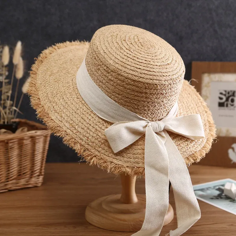 Beach Hat with Ribbon
