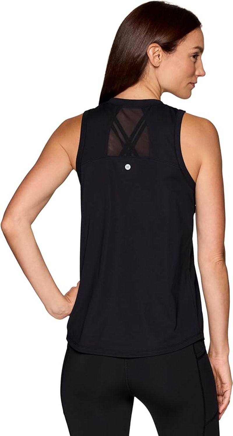 Sporty Mesh Panel Tank