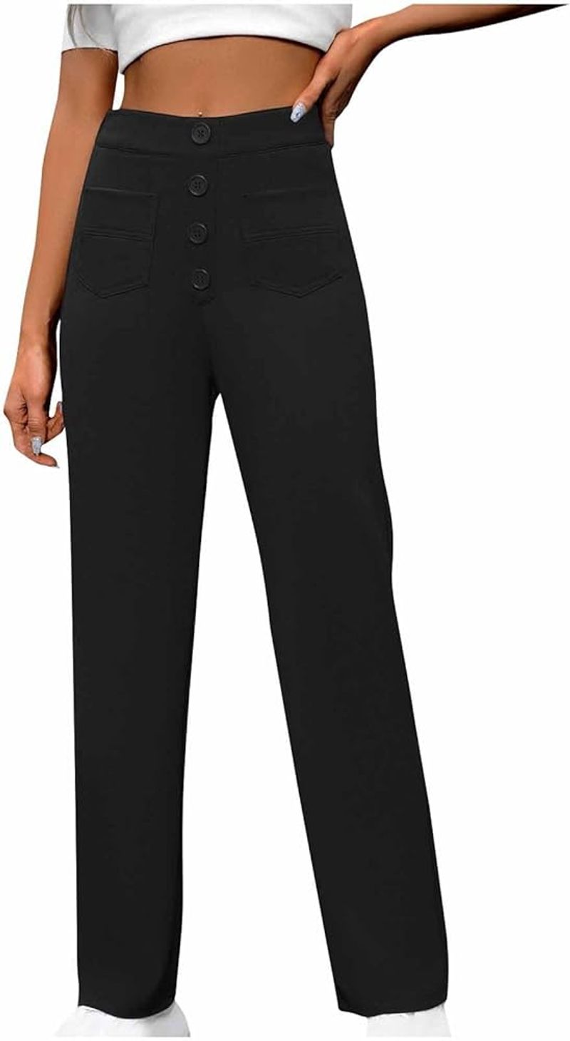 Straight-Leg Trousers