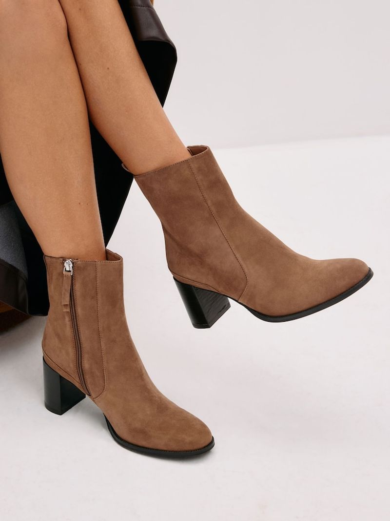 Ankle Boots With Low-to-Medium Heel
