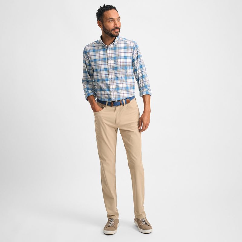 Plaid Shirt and Khaki Pants