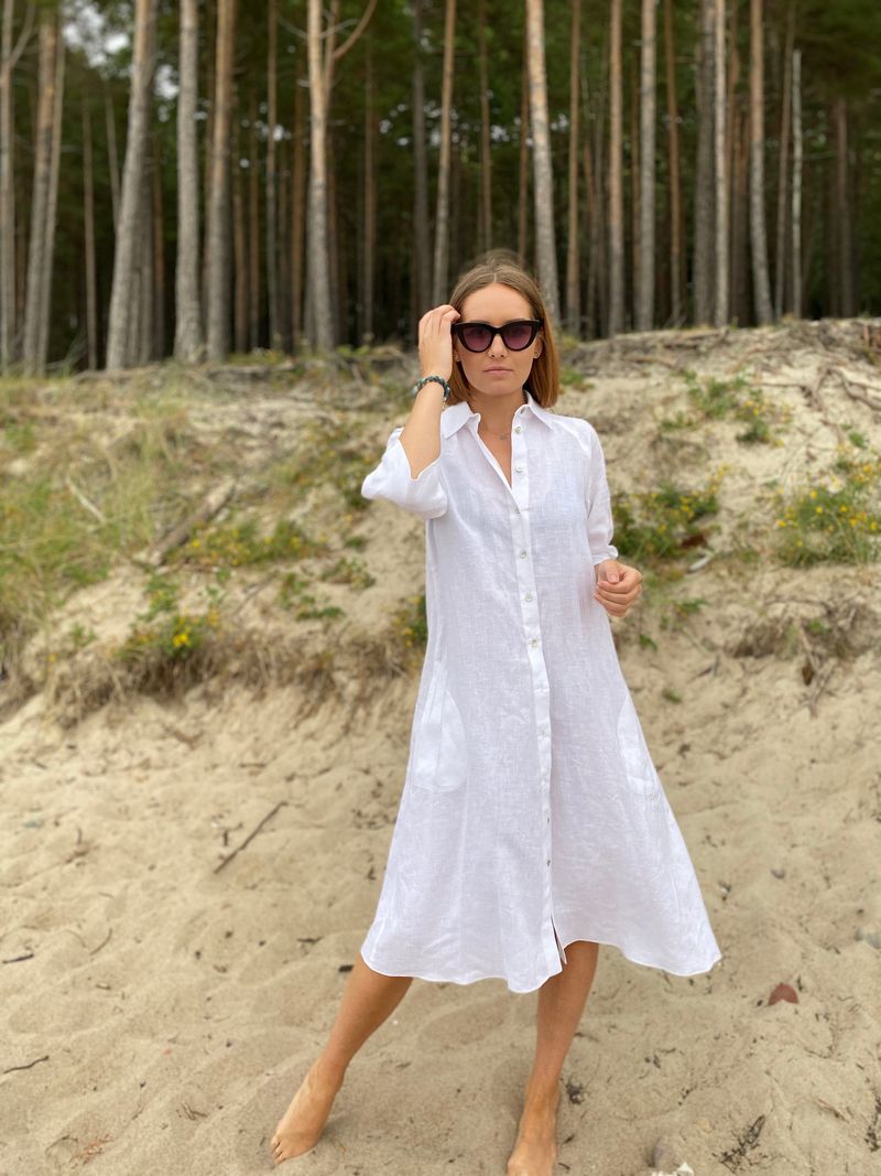 Linen Shirt Dress