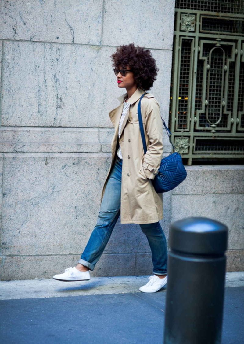 Boyfriend Jeans and White Sneakers