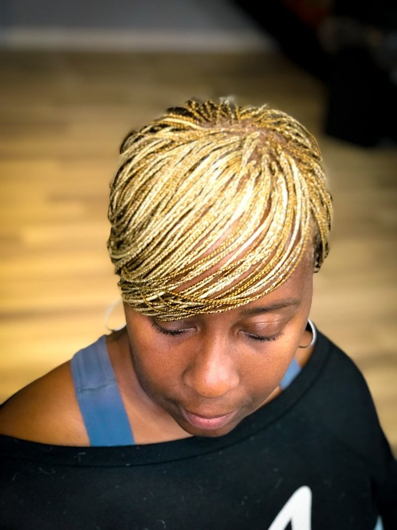 Pixie Box Braids