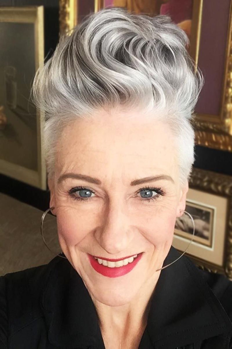 Silver Pompadour