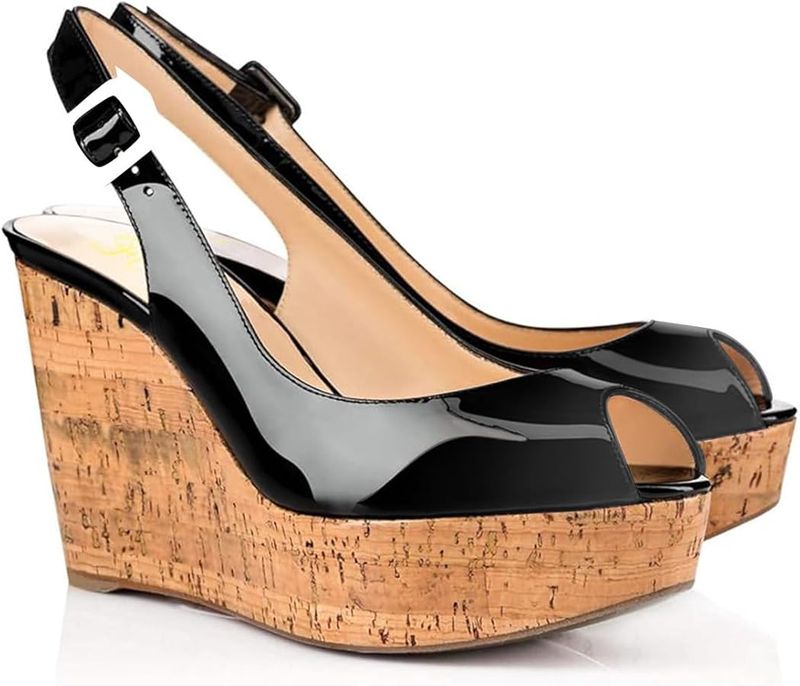 Wedge Slingbacks