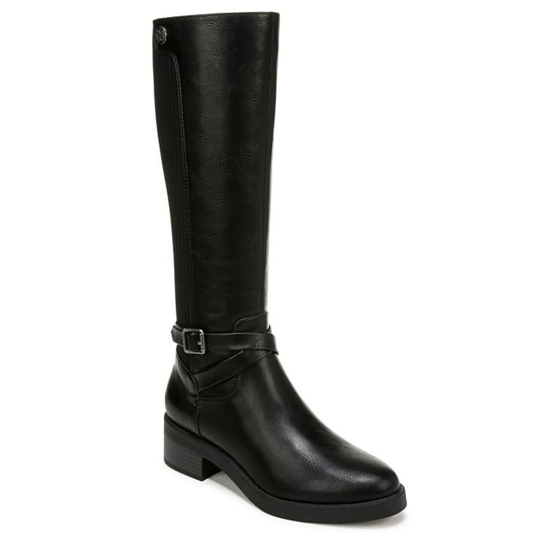 Elastic-Panel Dress Boots