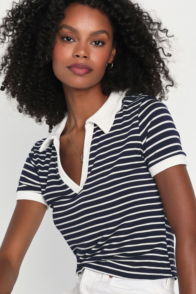 Nautical Striped Polo