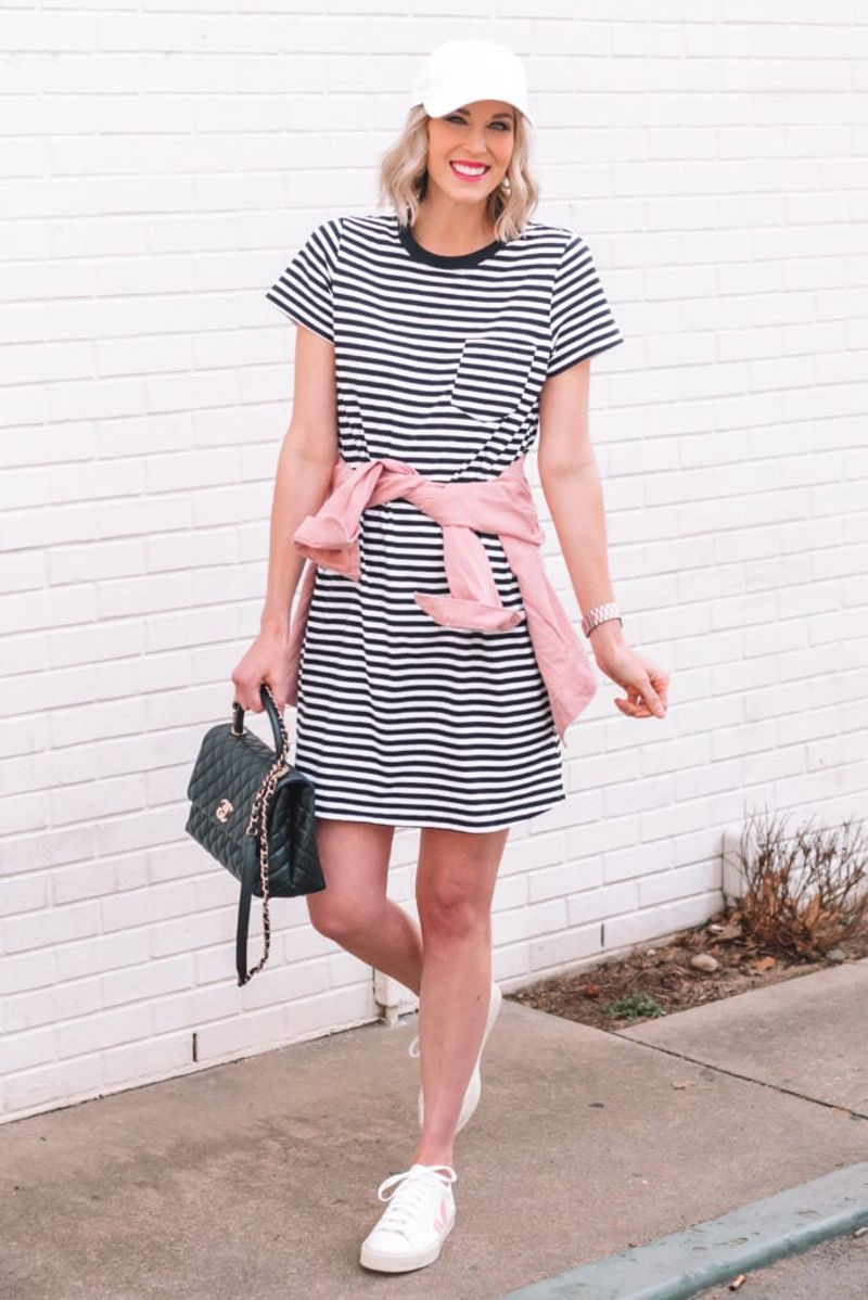 Striped T-Shirt Dress