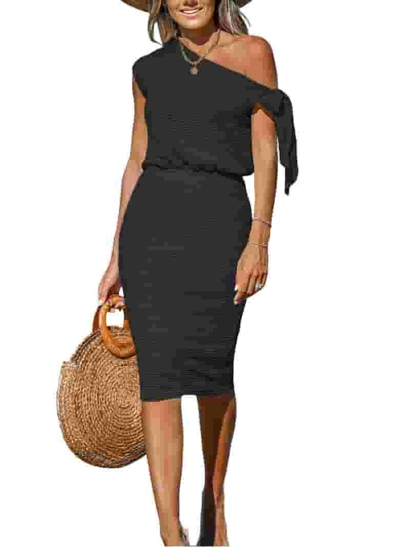Off-Shoulder Midi for Sunset Cruises