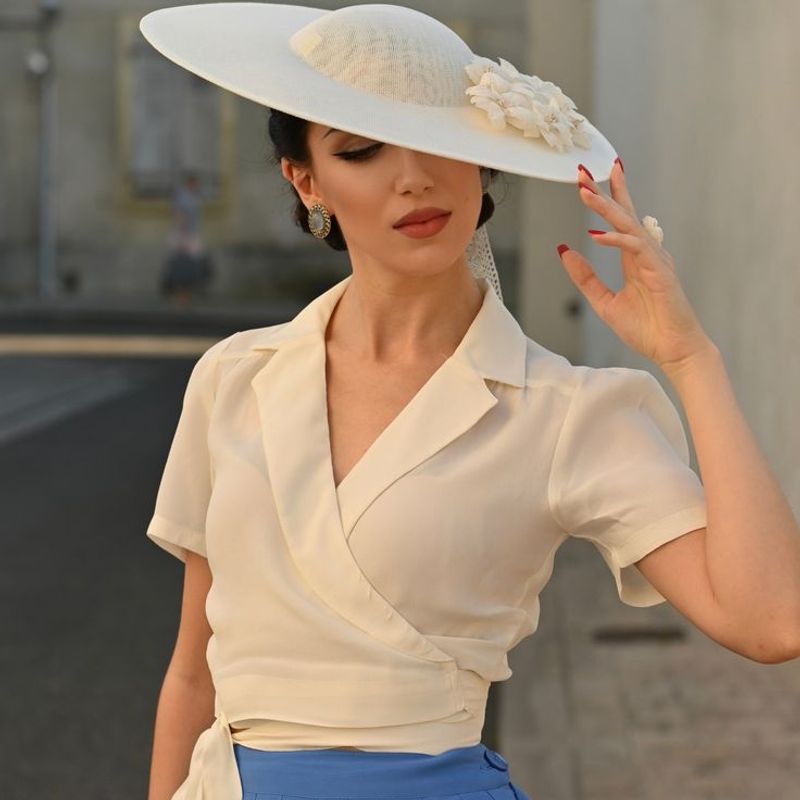 Wrap-Front Blouses