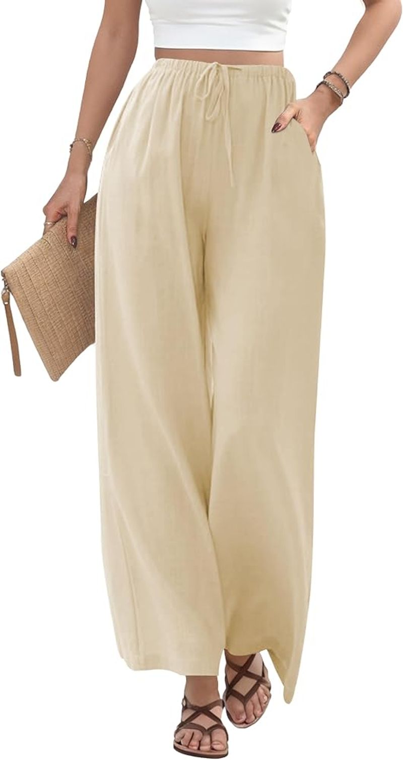 Linen Palazzo Pants