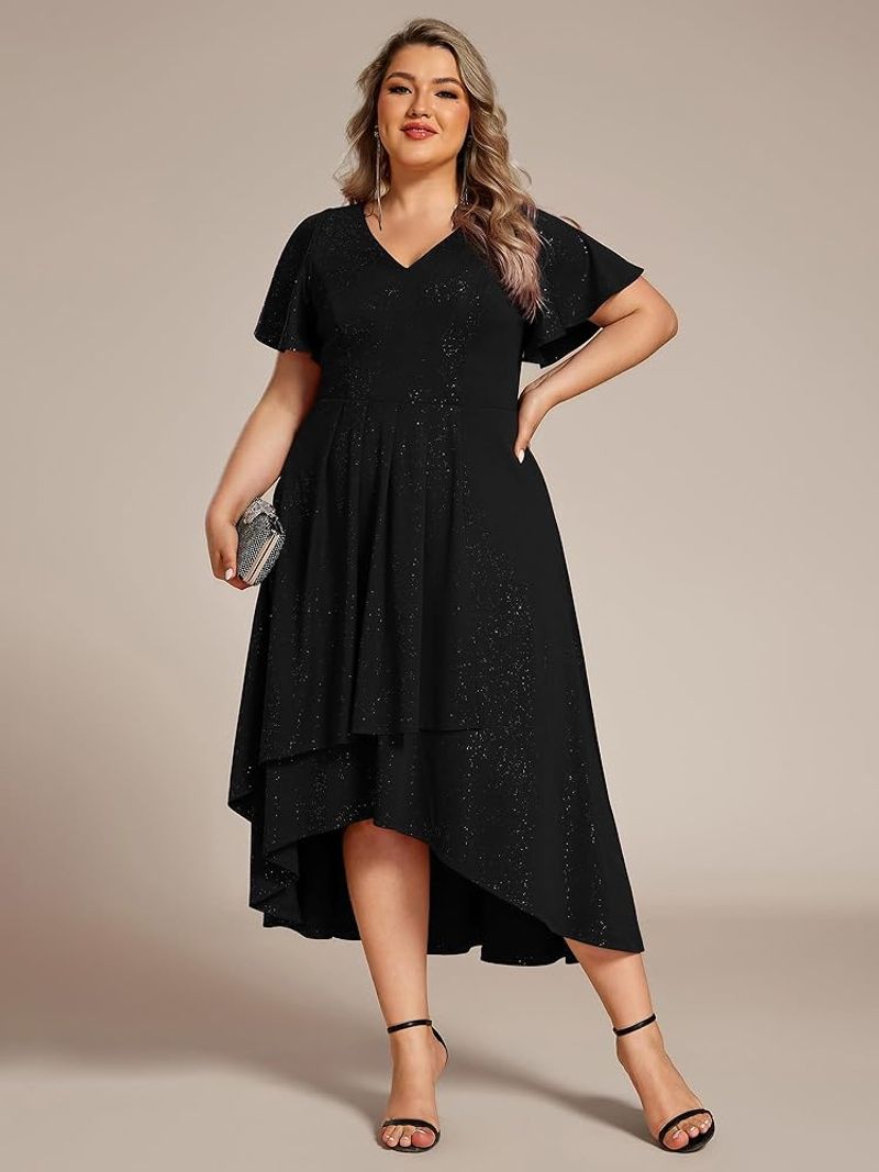 Asymmetrical Hem Dress