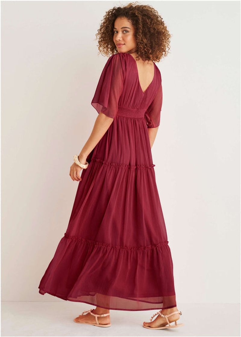 Flutter Sleeve Tent Dress