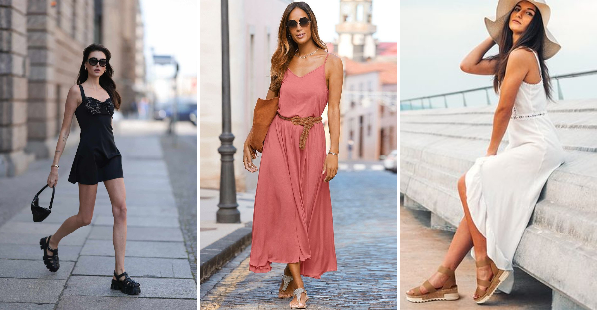 Dresses With Sandals Is The Elite Warm Weather Outfit Formula—15 Ways To Wear It