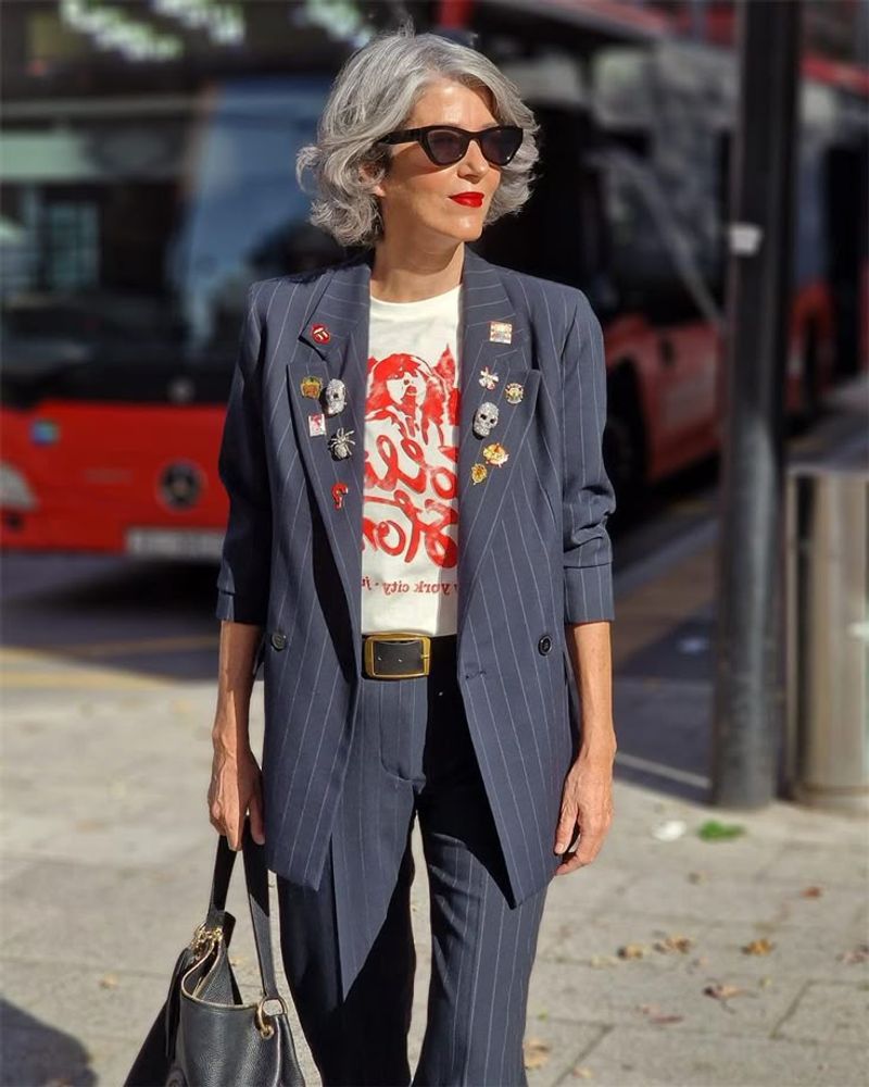 Casual Blazer with Premium Tee and Trousers
