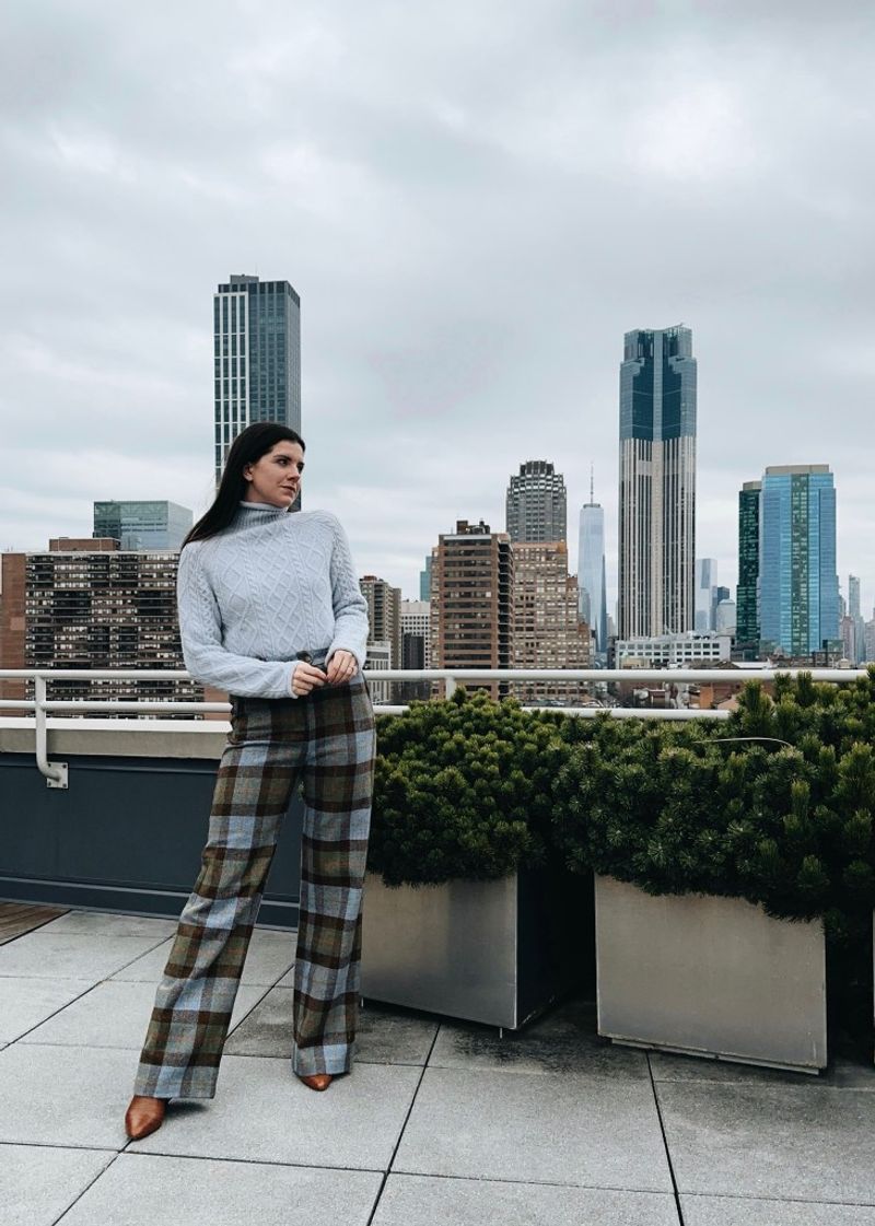 Color-Block Statement Pants